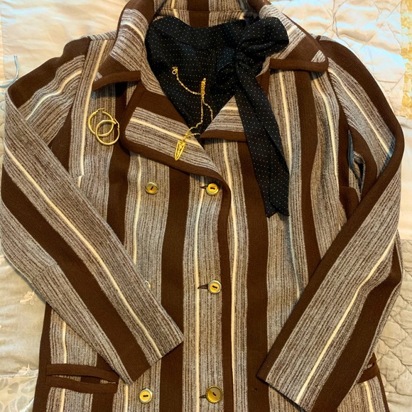 Funky Vintage Sweater Blazer - Picture 1 of 4